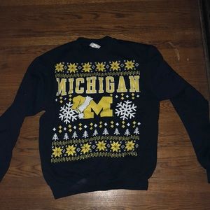 Michigan holiday sweater